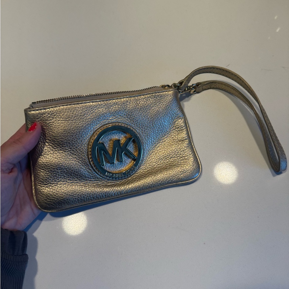 GOLD - Michael Kors Wallet Wrislet